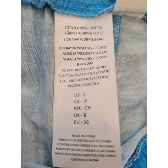 NWT CITRUS womens Versatile Soft Flowy Blue Tie Dye Shorts Size Small Boho Beach - Picture 9 of 9